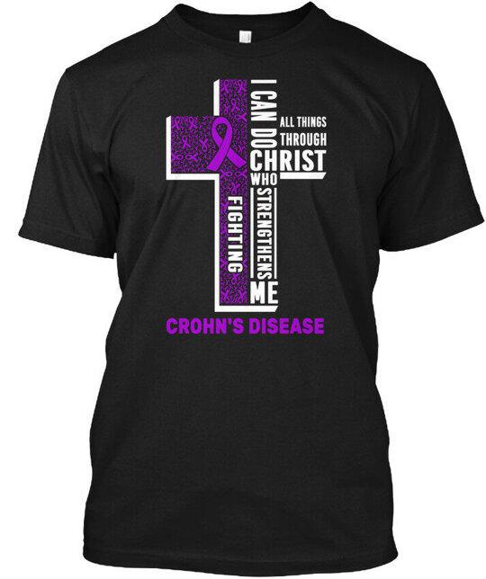 

Fight Strengthens Crohns Disease I Can Do All Things T-Shirt Made in USA S-5XL Unisex T-Shirt M