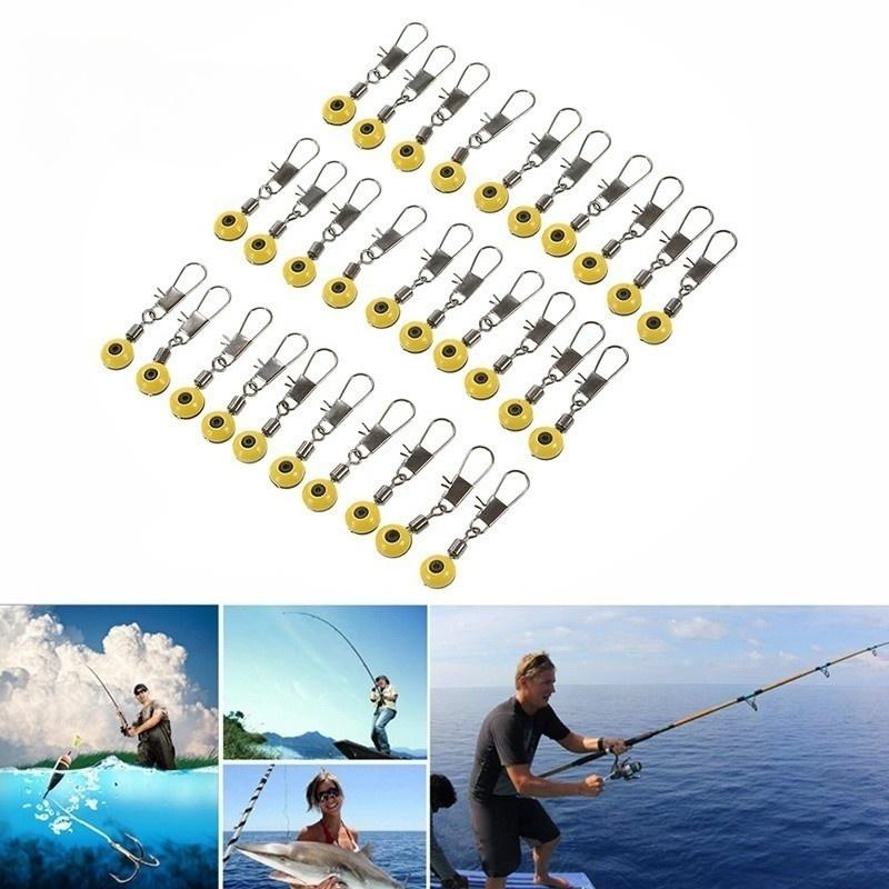 20/30pc Sea Fishing Tackle Kit Connector Swivels Float Bobber Stops Space Beans Rolling Bearing Snaps for Hook Lures Accessories