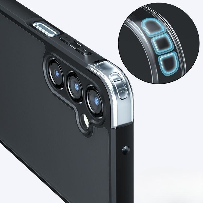 Suitable for Samsung A55 A16 Mobile Phone Case Skin Matte S25ultra Essence Hole Full Inclusive Airbag Anti Fall Protection Case