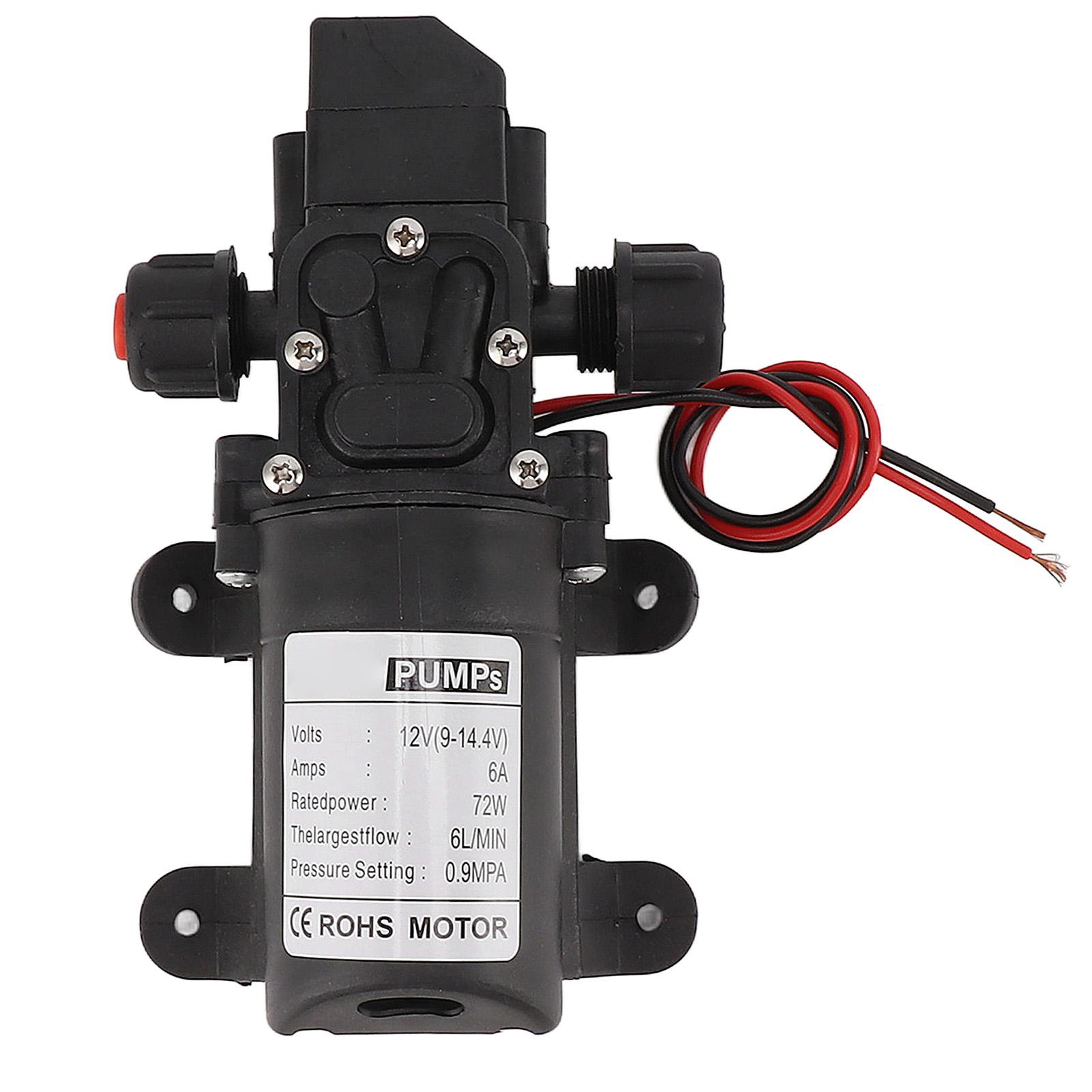 

FL 3312 Diaphragm Pump 12V 6A 72W 6L Pressure Self Priming Water Pump for RV Garden Boat Marine Farming