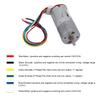 DIY Encoder Gear Motor com suporte de montagem 65mm Wheel Kit para Smart Car Robot DC12V(100 RPM)