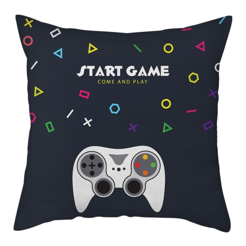 RZN gra peryferyjny Gamepad kluczowa poszewka na poduszkę poduszki dekoracyjne do salonu sypialnia Sofa poszewka na poduszkę na krzesło 45x45