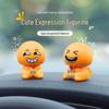 Solar-Powered Smiley Face Dashboard Ornament: A Fun, Cute Decompression Figurine for Car Décor.