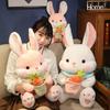 New Cute Cartoon Carrot Long Eared Rabbit Doll Children's Doll Plush Doll