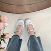 Korean Version of Sweet and Cute Fairy Style Mary Jane Single Shoes, Spring Light Mouth Thick Heel Lolita with Skirt Shoes