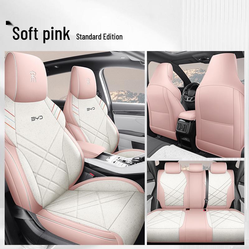 

BYD Song Pro Leather & Linen Full Wrap Cartoon Seat Cover (Set of 5) Song Pro Specific