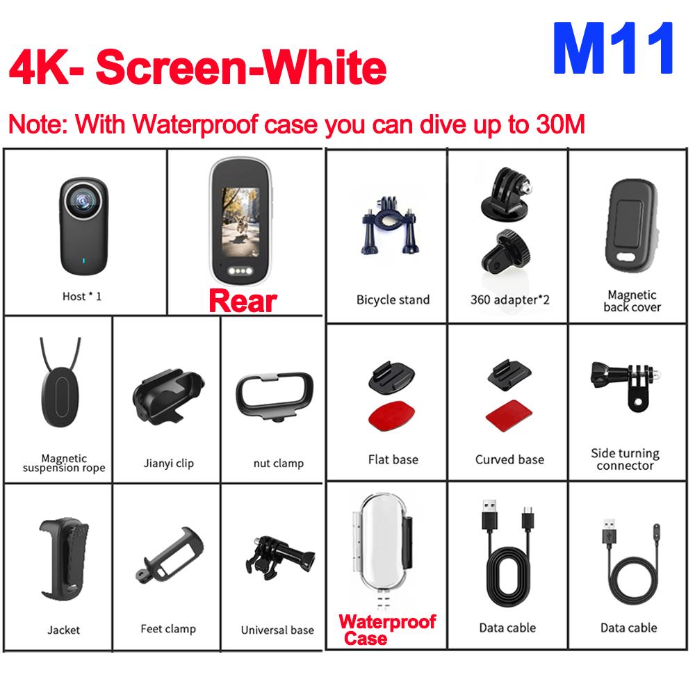Outdoor Sports Camera In Helmet Motorcycle Bike Sport Mini Filming Bicycle Action 4K Professional Body Cam And Video Cameras Mtb