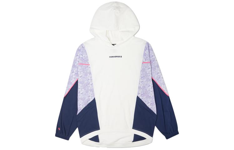 Converse Sweatshirts Women s Light Purple Hooded Moderate Regular 10022418-A01 L