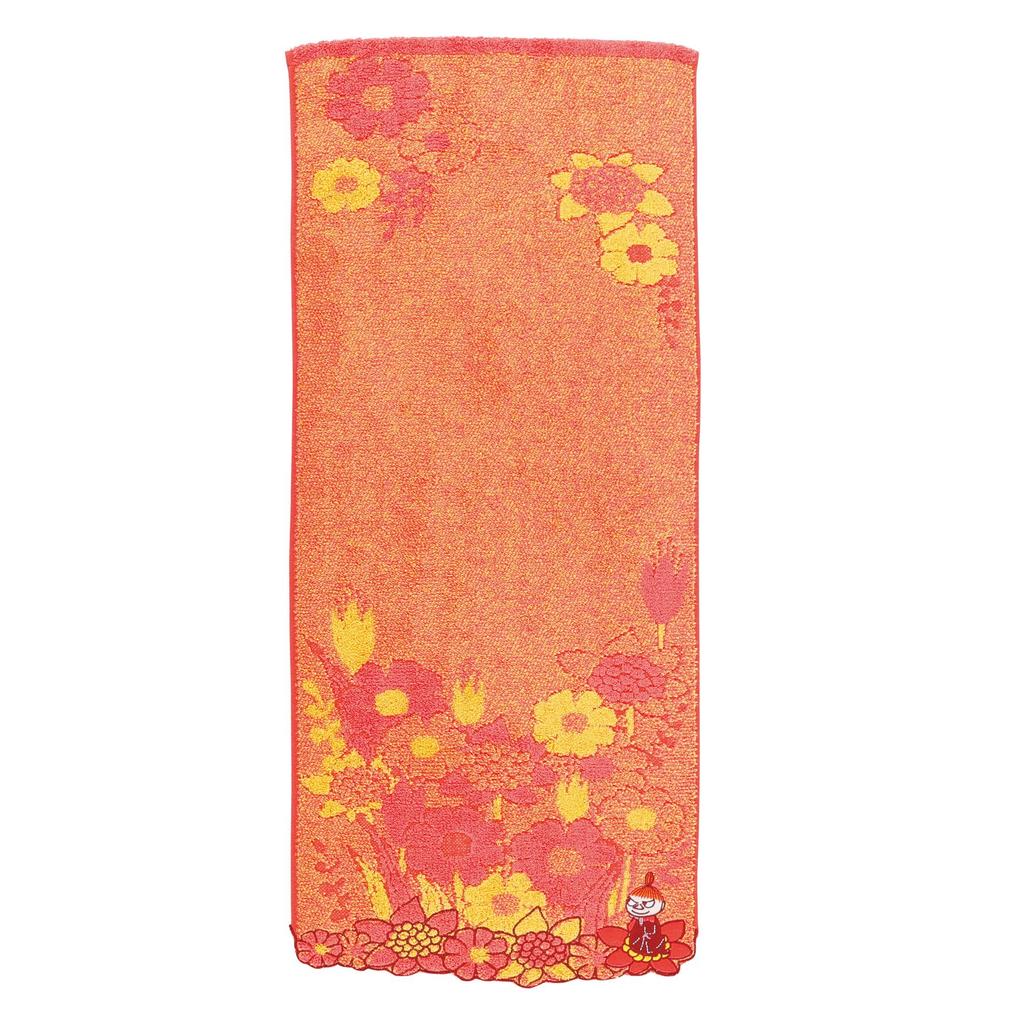 Marushin Moomin Face Classic Antibacterial and Perfect as a Gift Towel, Red, 100% Cotton, Deodorizing, (Product Number 1405041300)