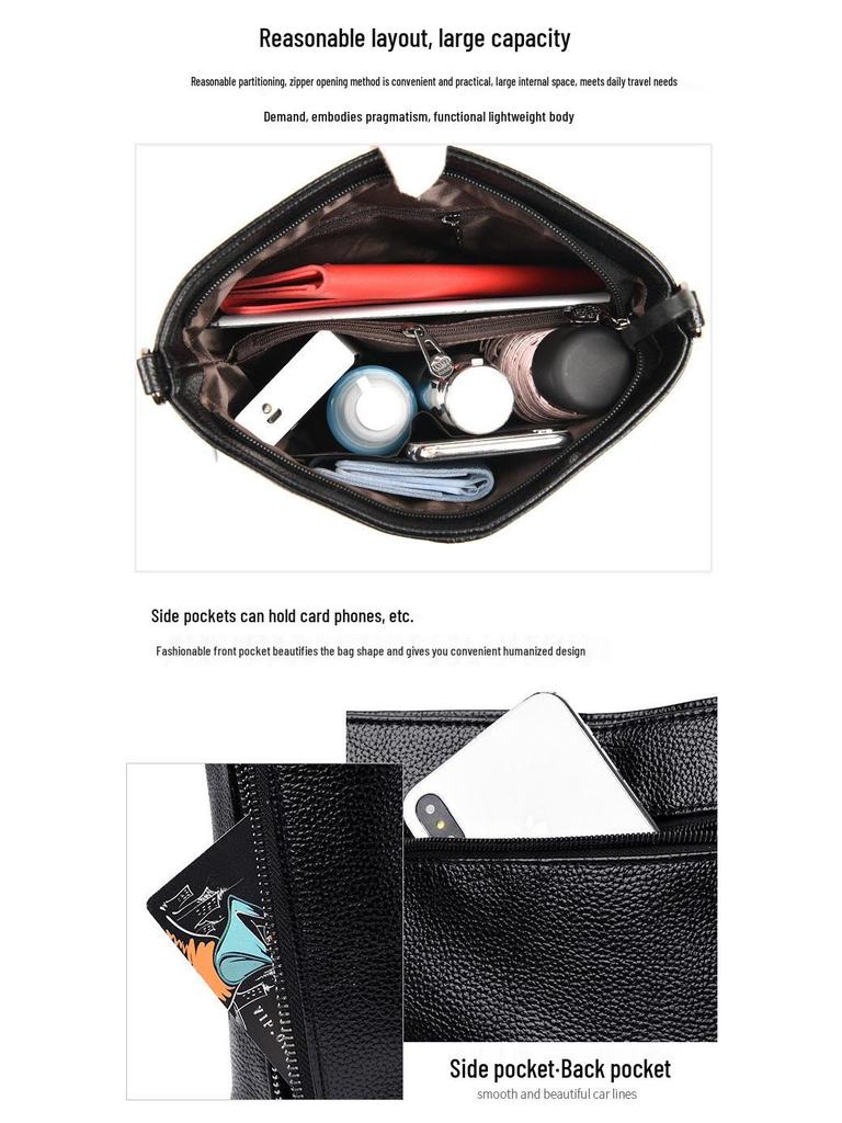 2022 European & American Retro Tassel Soft Leather Crossbody Bag - Casual, Versatile Single Shoulder Handbag for Women