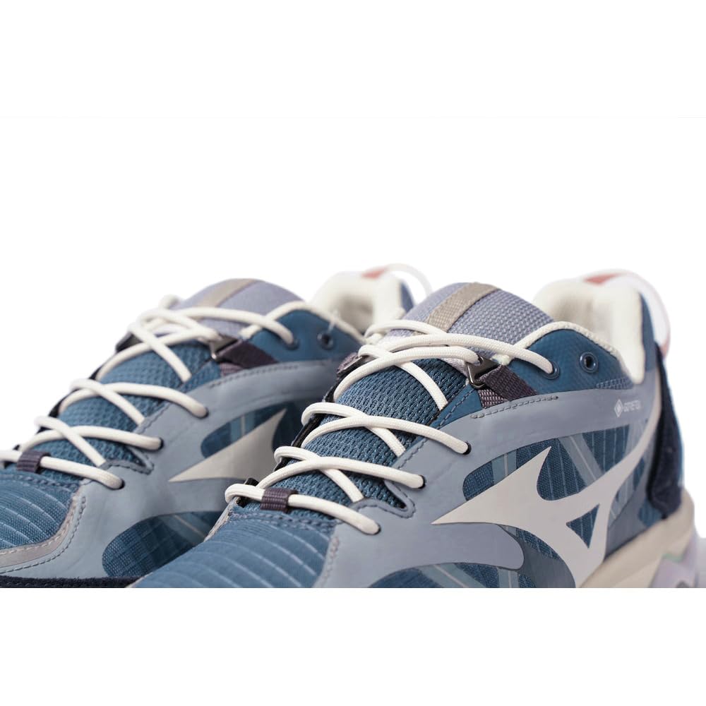 Mizuno Wave Mujin TL GTX Casual Navy Gray Sports Sneakers for Everyday Wear X Size and Shoes, (D1GA221707), Waterproof, (Navy Gray, 23.0, Men's