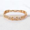 Light Luxury Square Zircon Buckle Bracelet for Women Style High-end Fashion Temperament Hand Jewelry for Men