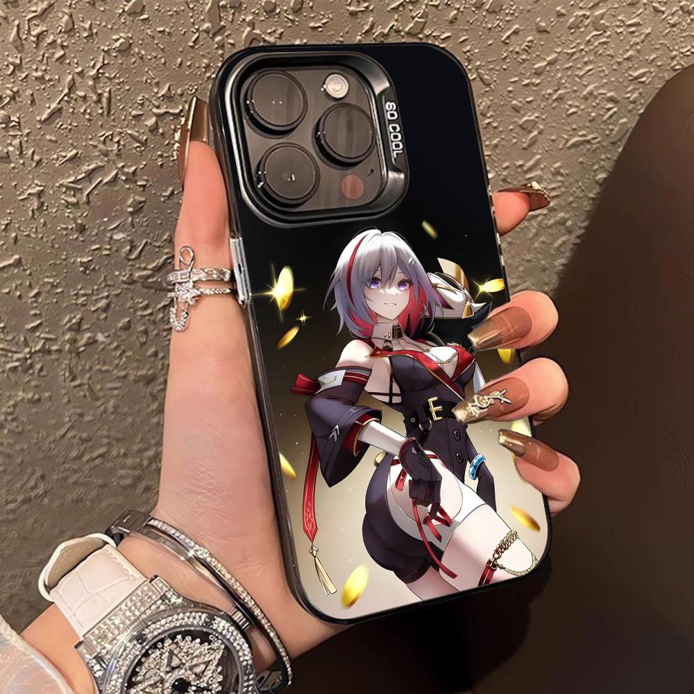 HSR Topaz Translucent Mobile Phone Case for iPhone 17 16 15 14 13 12 11 X XR XS Air Pro Max Plus Colorful Cover