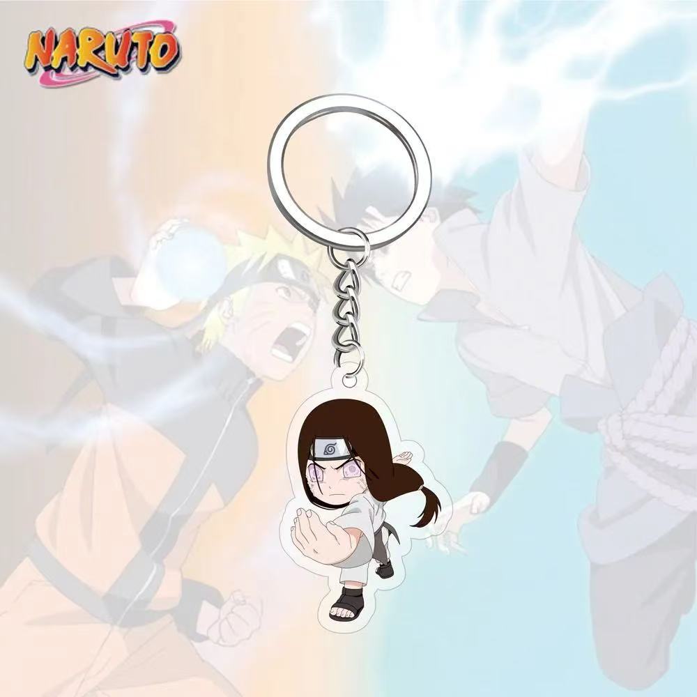 Llavero acrílico de Anime Naruto, accesorio, llavero de dibujos animados de Uzumaki Naruto