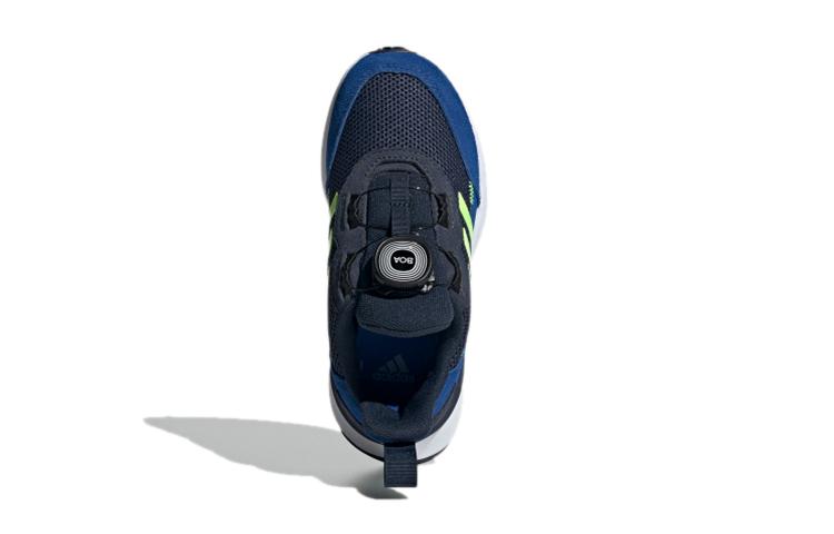 Adidas Rapidarun Boa K Casual Slip Resistant, Abrasion Resistant, Breathable Mid top Kids' Running Shoes Blue Green FW4172