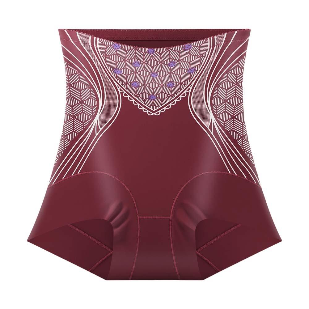 

Seamless Postpartum Body Shaper Thin High Waist Briefs Casual Butt Lifter Underpants Lady XL красный
