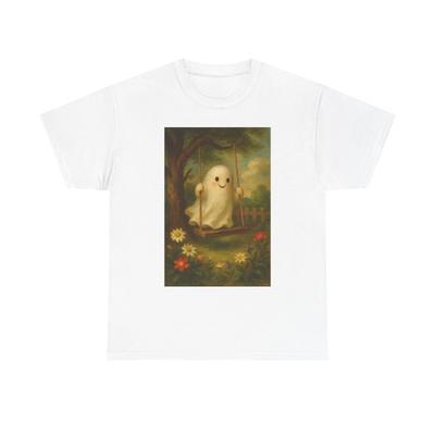 Unisex Niedliches Geist-Grafik-T-Shirt Unisex