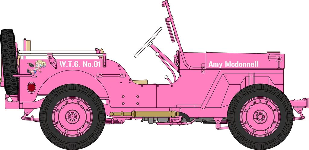 Hasegawa Wild Egg Girls Ton 4x4 Truck Amy McDonnell Plastic Model Kit SP356 1/24 No.1 1/4 w/Figure