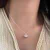 Yinruitai S925 Sterling Silver Heart Necklace - Elegant Korean Design for Women