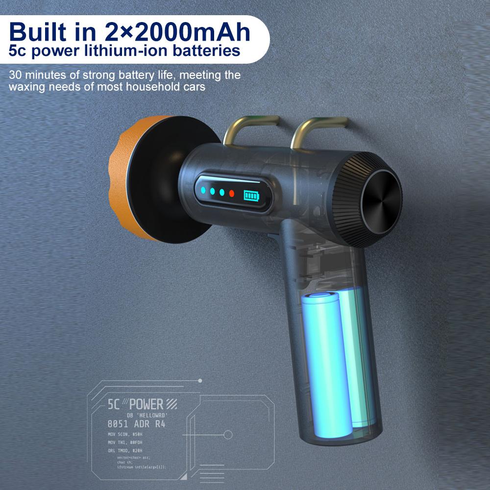 Bezdrátová leštička na auta 2000 ot./min.