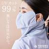 [YAKeNU UV CUT ] Sun Protection Face Cover Yakenu Eye Corner Plus, gray (light gray), Free size