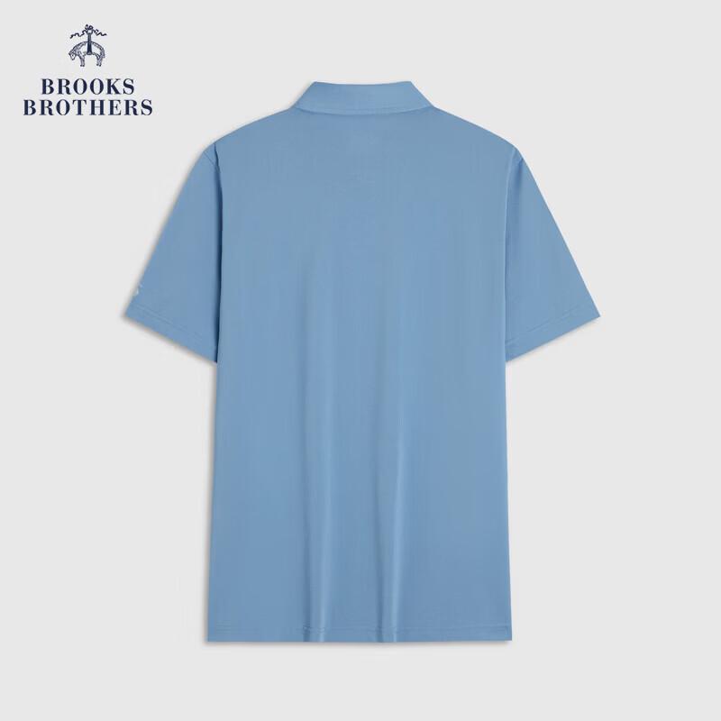 

Мужская однотонная футболка-поло Brooks Brothers 2026 S/S с отражающим логотипом L
