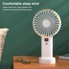 USB Mini Fan Şarj Edilebilir Taşınabilir El Fanı Dijital Ekran Tembel Geçici Seyahat Alışveriş Soğutma Ev Araba Hava Soğutucu