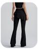 High-Waist Butt-Lifting Yoga Pants with Skirt Overlay for Women - Flared, Tight-Fitting, Anti-Exposure Fitness & Pilates Wear