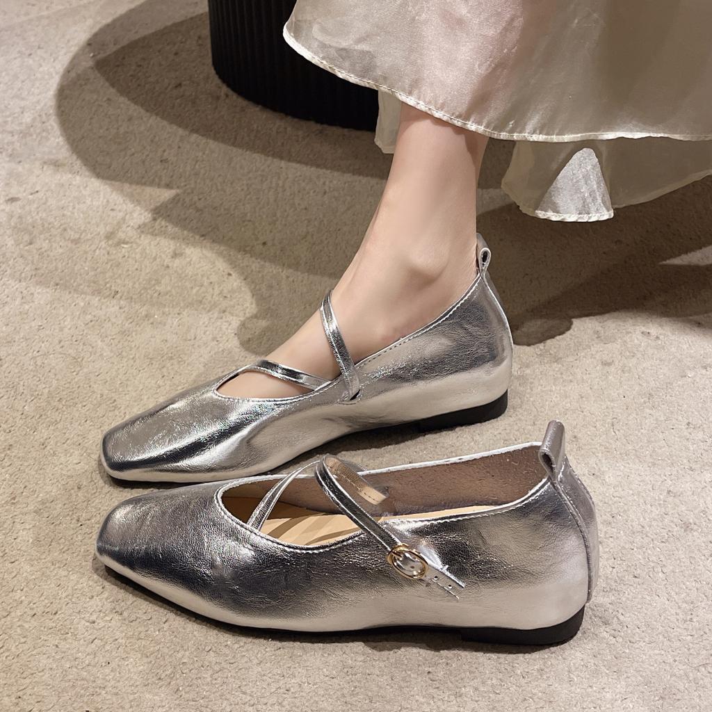 Spring/Summer Elegant Retro Mary Jane Casual Flat Shoes New Soft Comfortable Ballet Shoes Women Chaussure Femme