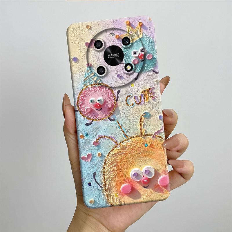 For Honor X9 4G 5G / Magic 4 Lite 4G 5G Phone Case ANY-NX1 LX1 LX2 LX3 Soft Silicone Sweet Painted Cover Cute Printed Casing