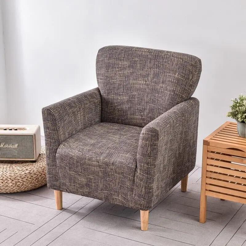 Floral Stretch Chair Cover Sofa Single Armchair Slipcover Highbackrest Protect Living Room Furniture Protector Home Decoration