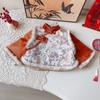 Girls’ Winter Chinese-Style Thickened Frog Button Outfit - Long Pants Two-Piece Set AWB122