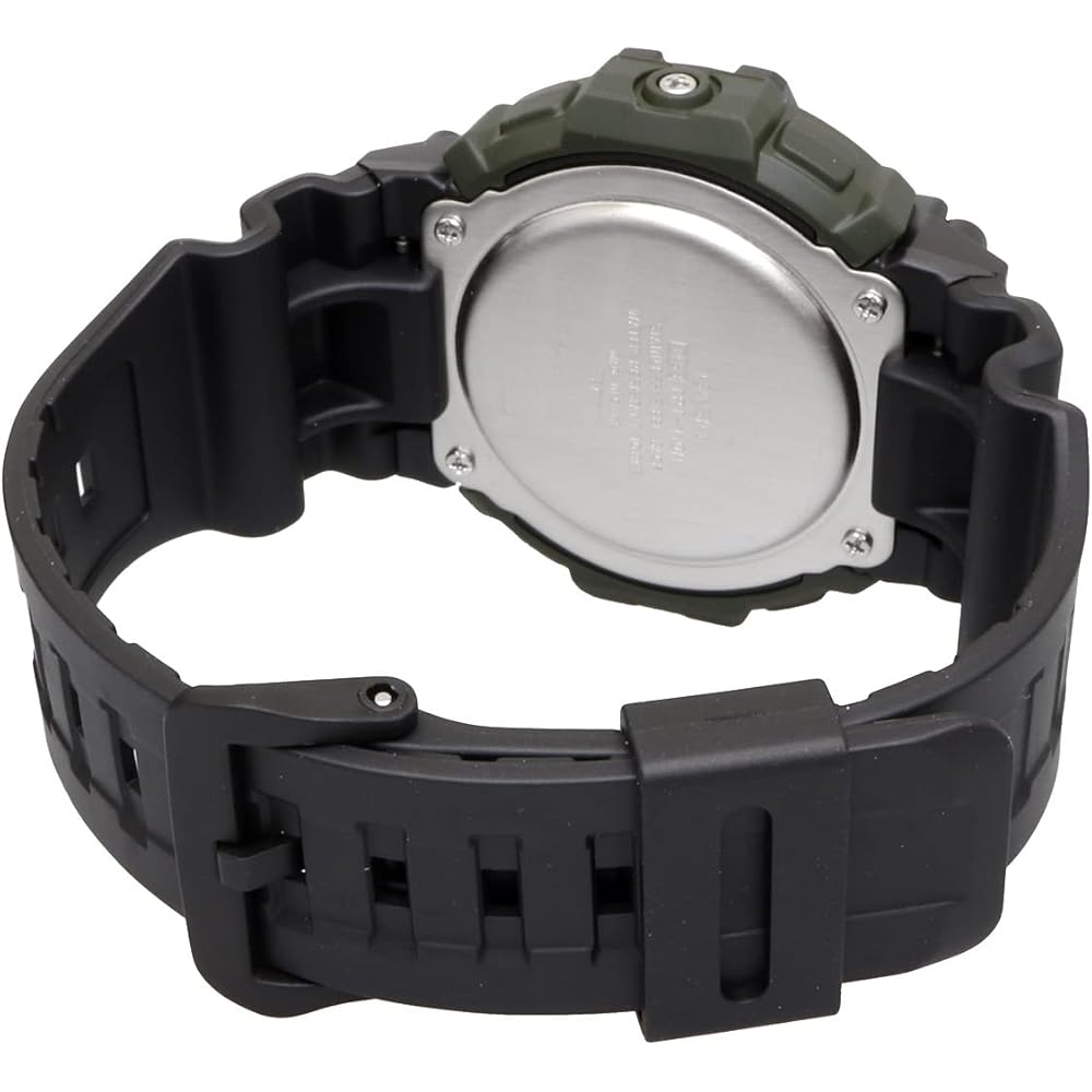 Casio Standard Digital Men's Watch TRT-110H-1A2V Black Gold Vibrating Alarm Mud Resistant