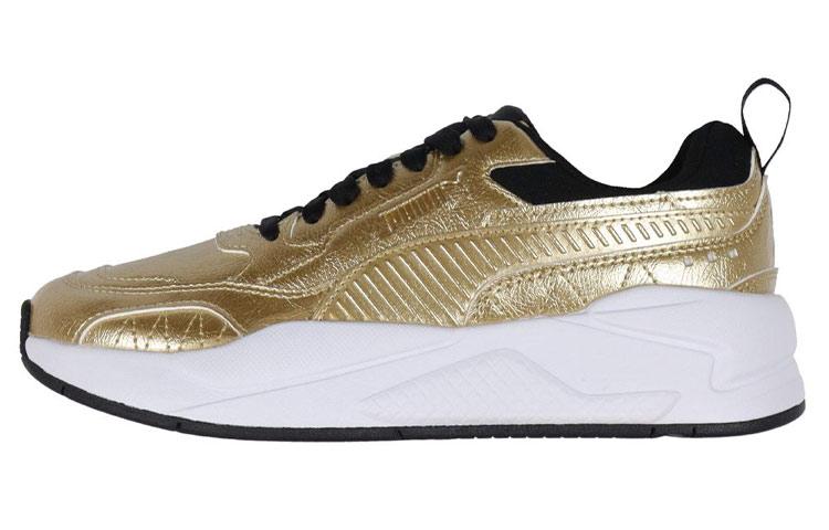 PUMA X Ray2 Square Metallic Tum Running Shoes Gold 382218-02 35.5