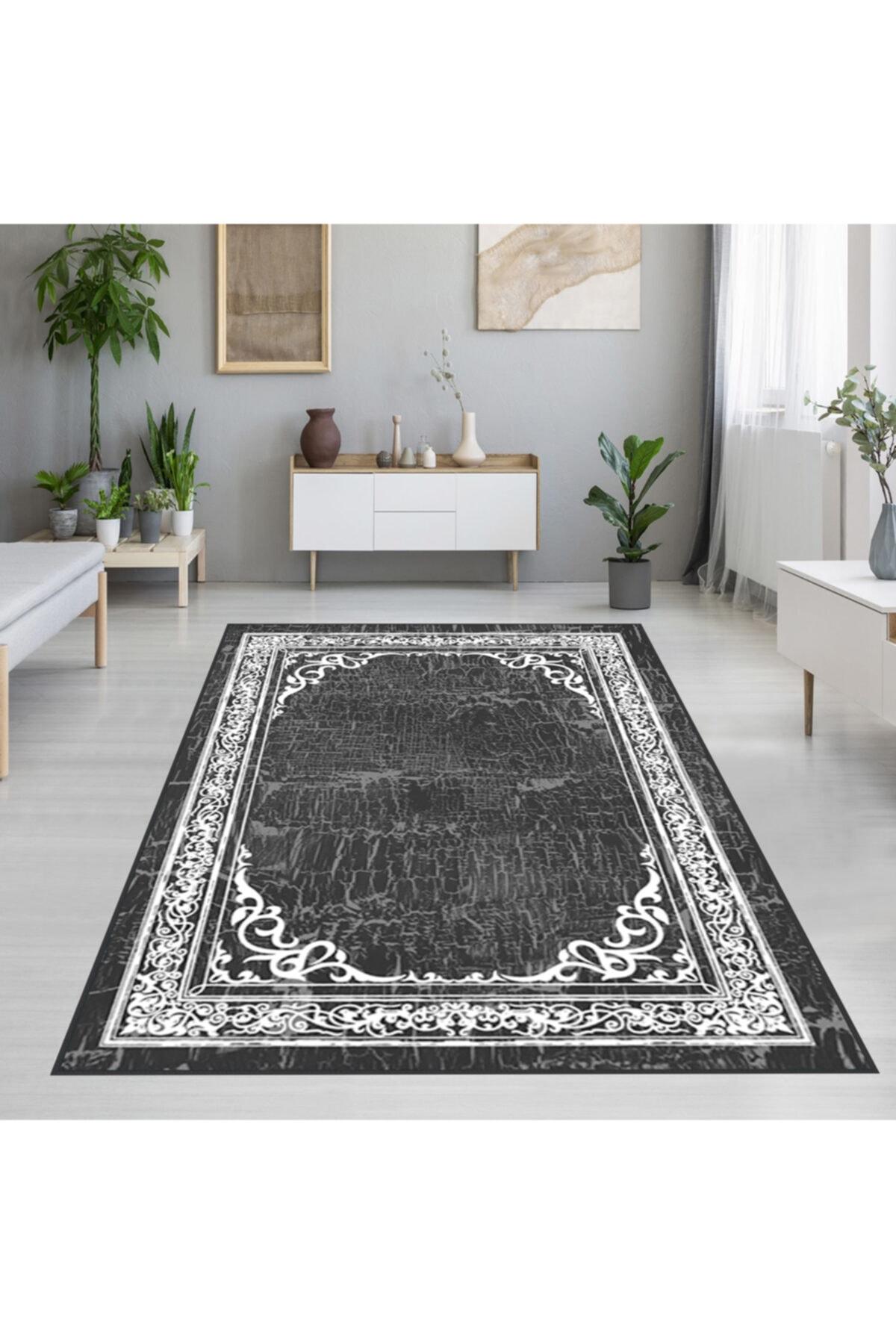 

Rovigo Home Washable Printed Carpet RVG1370-HY-939 50x80 серый