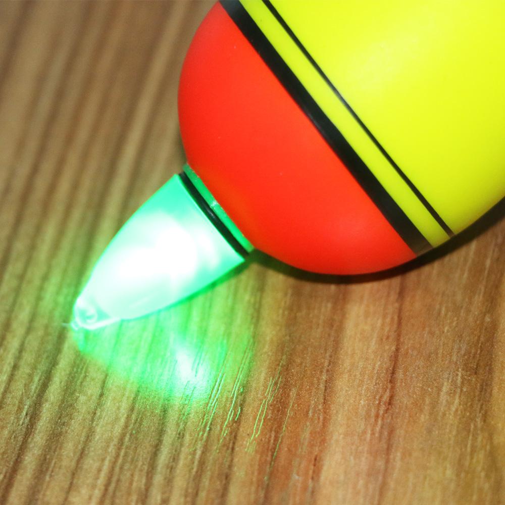 5pcs EVA Electronic Led Luminous Drift Sea Fishing Big Belly Float Explosion Hook Glowing Floats Light Equipment Alarm Tackle