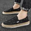 Neue Espadrilles Herrenschuhe Lässig Atmungsaktiv Slip-On Sneakers Männlich Canvas Schuhe Sommer Klassische Herren Fahrschuhe Slipper für Herren