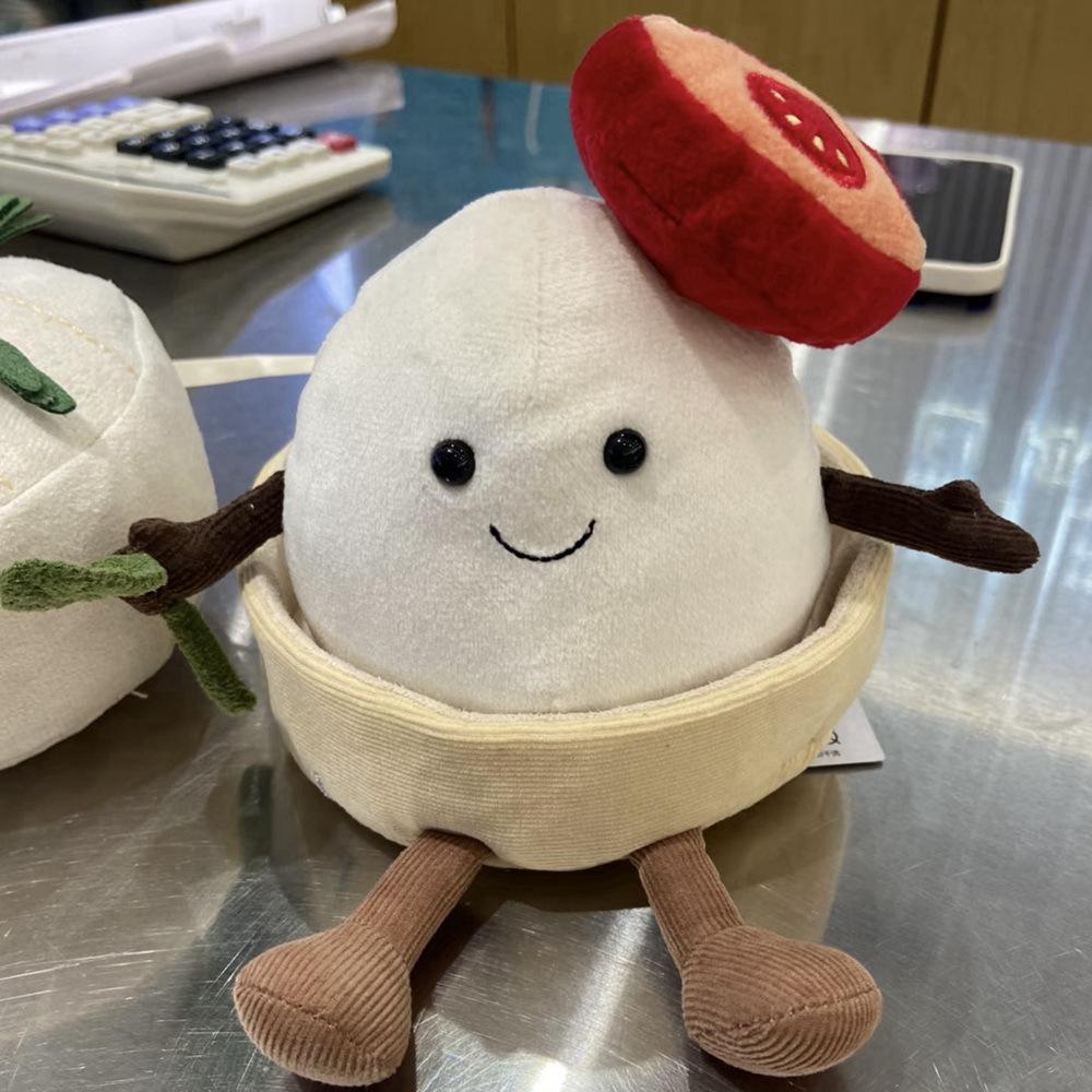 JC Strawberry Lemon Tower Plush Toy New Gourmet Plush Doll Ornament Tian Pin Series Soothing Doll Girls