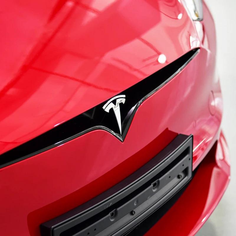ZTOP1 3D Metal Car Front Emblem Grille Rear Trunk Emblem Sticker for Tesla Model 3 Model S Model X Coil Mod WYE K80 Roadster Invader