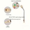 High Pressure Car Wash Water Gun Elbow, Stainless Steel U-Bend Rod with Quick Connect 1/4" Right Angle Extension
