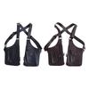 Leather Strap Underarm Strap Wallet Pocket Luxury Double Shoulder Pouch Shoulder Harness Bag  Pack