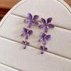 Forest Story: Sweet Style Contrasting Flower Stud Earrings for Women – Fresh, Fashionable, Light Luxury Feel