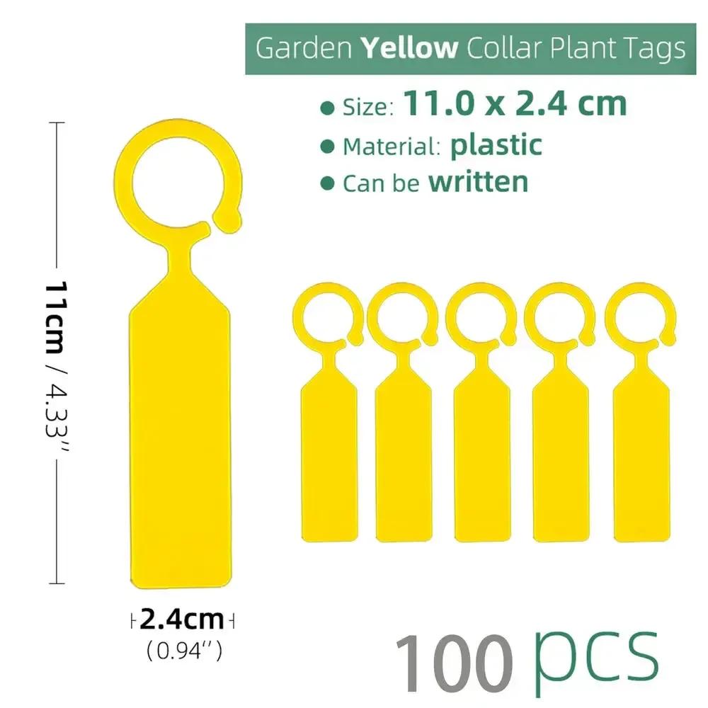 

100pcs/set High Quality Plastic Plant Tags Pot Marker Hanging Tags Nursery Garden Labels Plant Labels Plant Markers