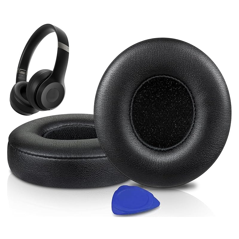 

SOULWIT ear pads ear cushion for Beats Solo 4 Wireless On-Ear headset for head pad Solo4 Compatible with protein leather ear cup high density foam