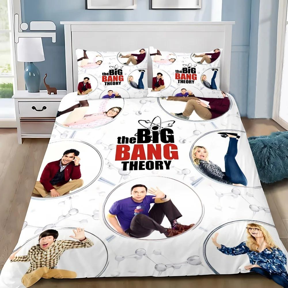 TV TBBT Bedding Set The Big BangS TheoryS Quilt Cover plot characters Printing Pillowcase Bedding Set Children Gift