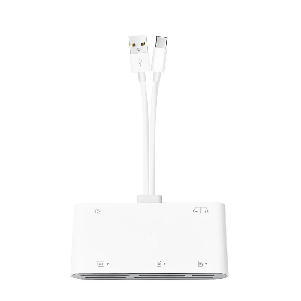 All-in-One Multifunctional OTG Card Reader for TF, SD, CF, and MS Cards