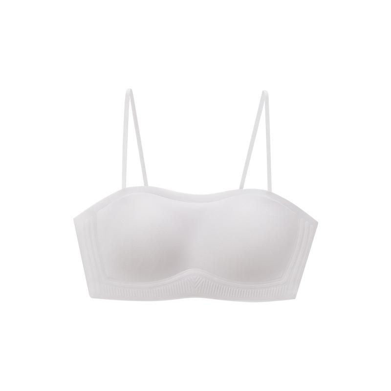 Liquid Foundation Invisible Non-slip Strapless Underwear Women's Thin Non-marking Small Breasts Beautiful Back Anti-light Tube Top Bra