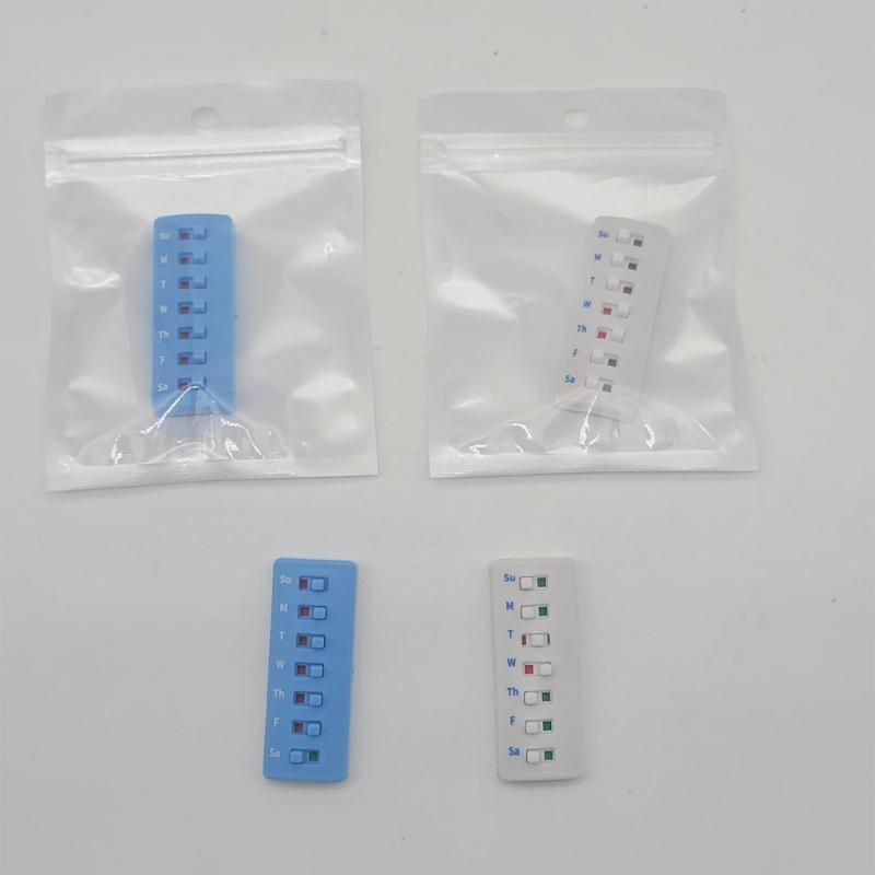 Cute Medicine Bottle Sticker For Daily Pills Reminder With Sliding Indicators Medication Trackers Replacement Weekly