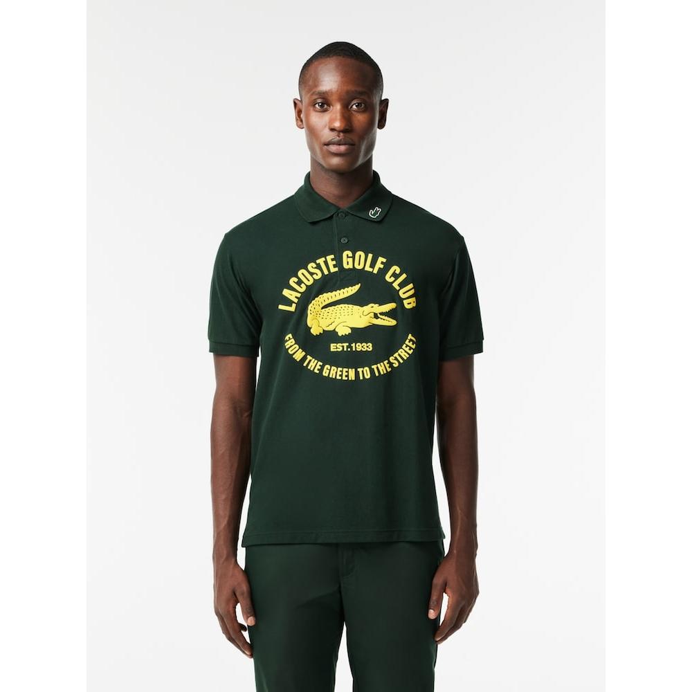 

LACOSTE Mens Big Logo Print Golf Piketty DH1093 53N YZP Q2NDH1093 53NYZP