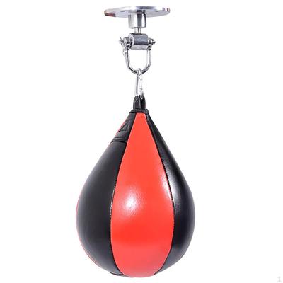 Boxing Speed Bag Punch Exercise Ball,PU Leather Hanging Ball Speedbag for Fitness